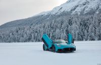 Maserati MCPURA Cielo - FROZEN MAGMA, the new exclusive bespoke car makes its debut in St. Moritz.
